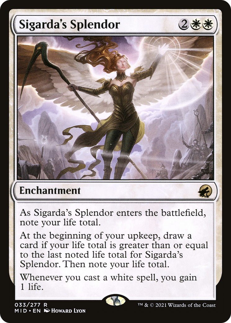 Sigarda's Splendor (MID-033) [Innistrad: Midnight Hunt] Foil MTG Single Wizards of the Coast