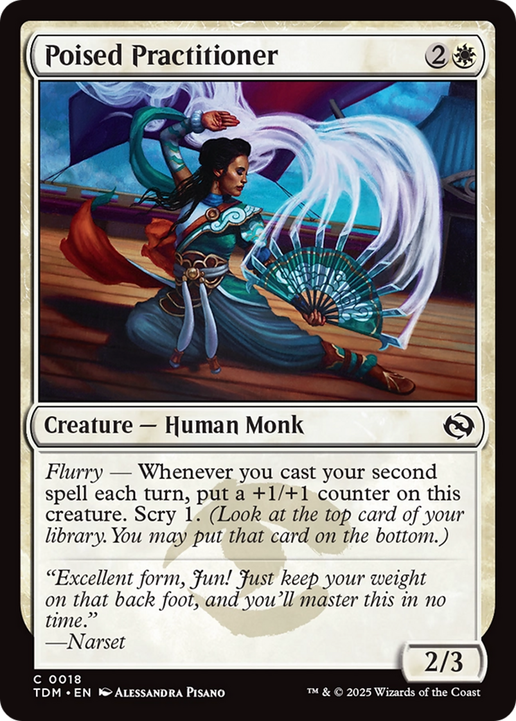 Poised Practitioner (TDM-018) [Tarkir: Dragonstorm] MTG Single Wizards of the Coast
