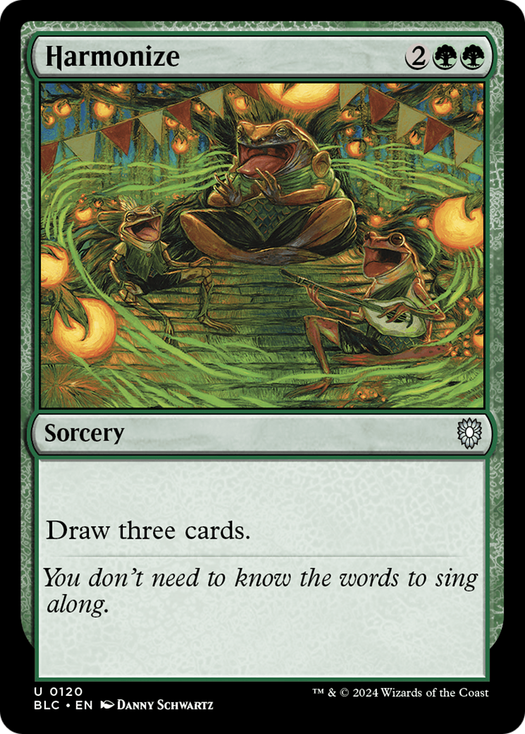 Harmonize (BLC-120) [Bloomburrow Commander] MTG Single Wizards of the Coast