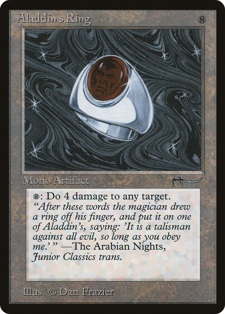 Aladdin's Ring (ARN-) [Oldschool] Arabian Nights MTG Single Wizards of the Coast