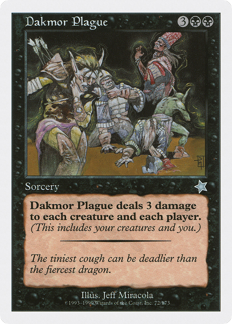 Dakmor Plague (S99-072) [Misc] Starter 1999 MTG Single Wizards of the Coast