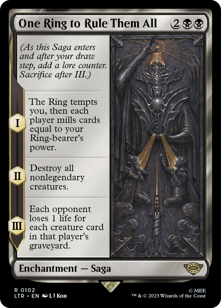 One Ring to Rule Them All (LTR-102) [The Lord of the Rings: Tales of Middle-earth] MTG Single Wizards of the Coast