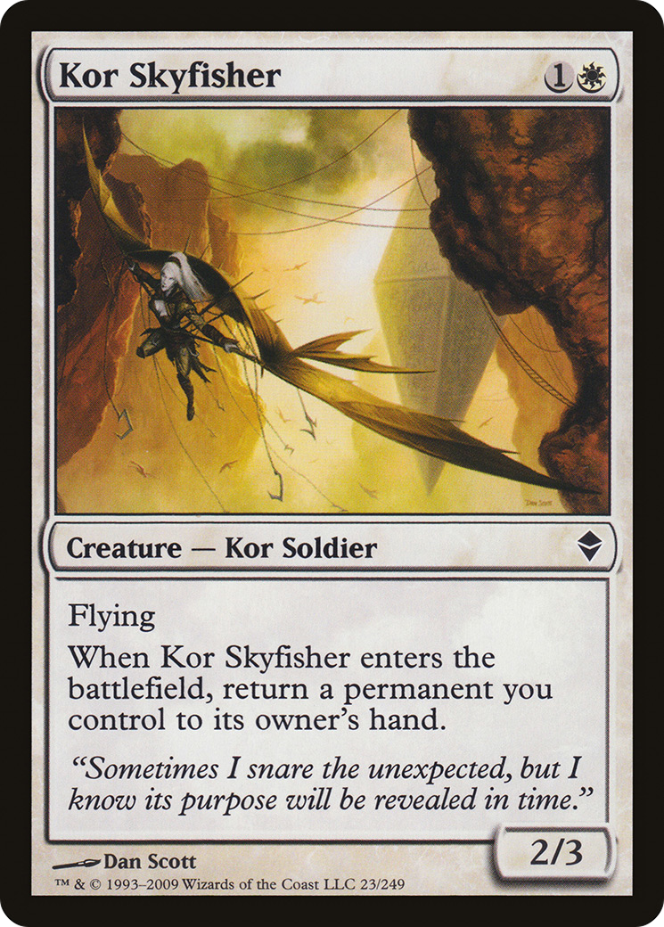 Kor Skyfisher (ZEN-023) [Zendikar] Foil MTG Single Wizards of the Coast
