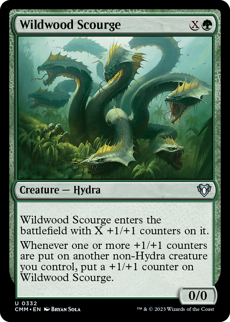 Wildwood Scourge (CMM-332) [Commander Masters] Foil MTG Single Wizards of the Coast
