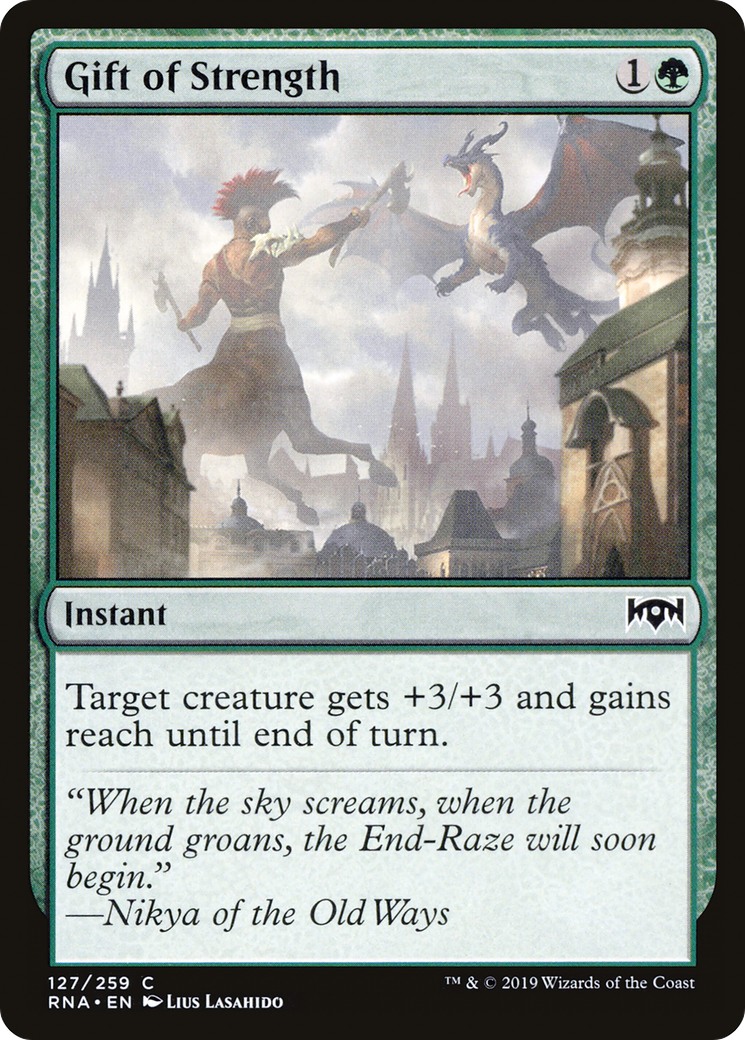 Gift of Strength (RNA-127) [Ravnica Allegiance] Foil MTG Single Wizards of the Coast