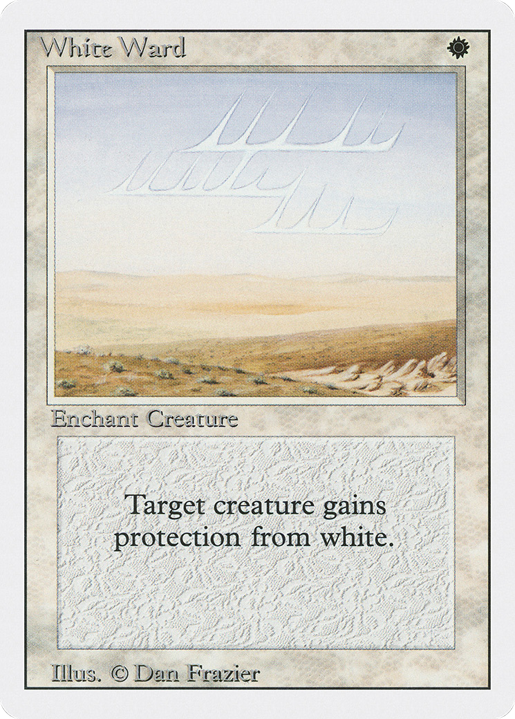 White Ward (3ED-045) [Revised Edition] MTG Single Wizards of the Coast