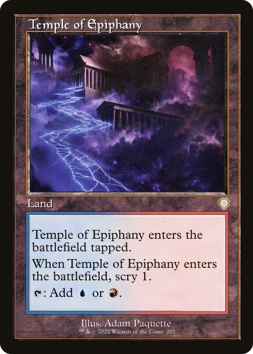Temple of Epiphany (BRC-207) [The Brothers' War Commander] MTG Single Wizards of the Coast