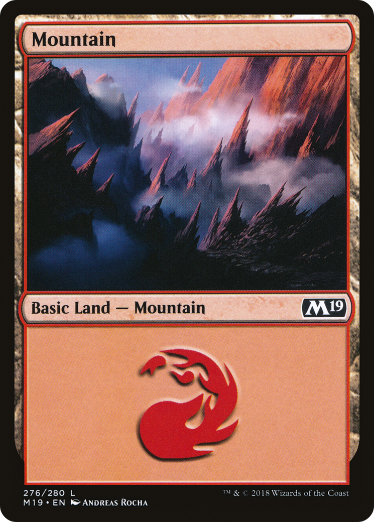 Mountain (M19-276) [Core Set 2019] MTG Single Wizards of the Coast
