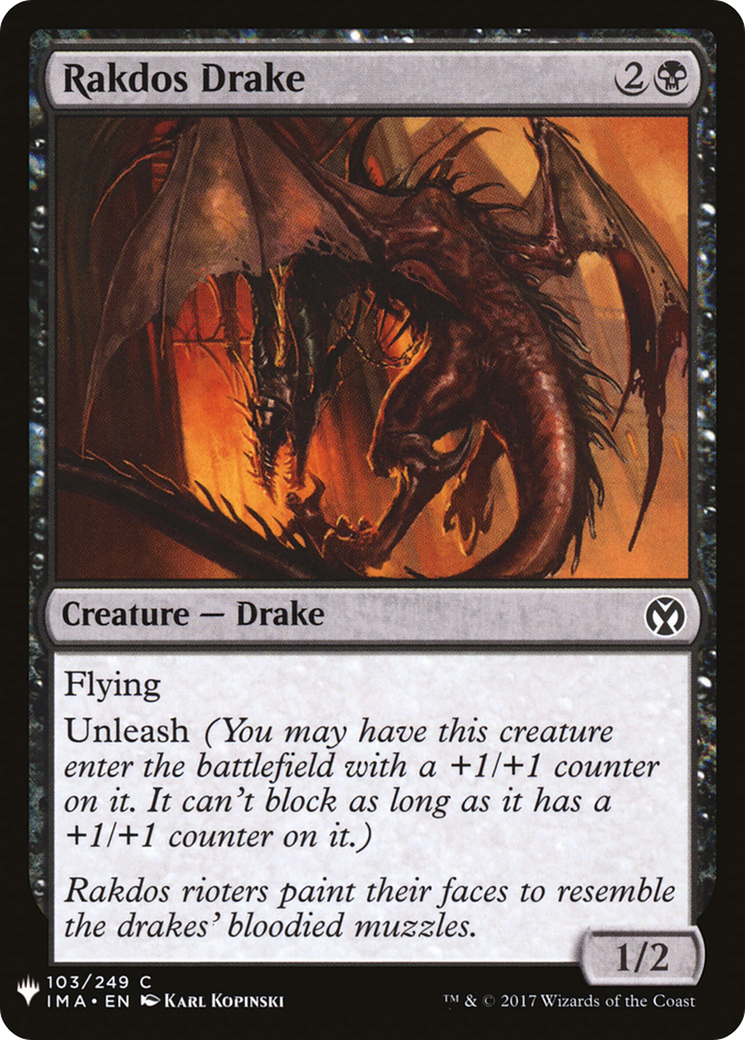 Rakdos Drake (LIST-IMA-103) [Mystery Booster] The List MTG Single Wizards of the Coast