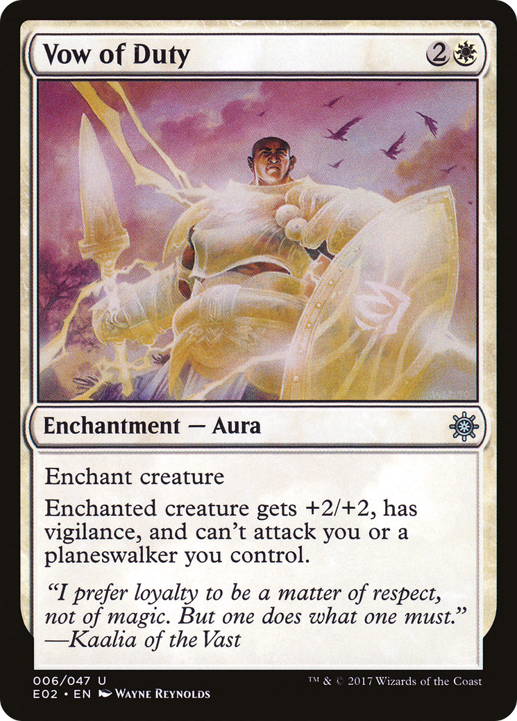 Vow of Duty (E02-006) [Misc] Explorers of Ixalan MTG Single Wizards of the Coast
