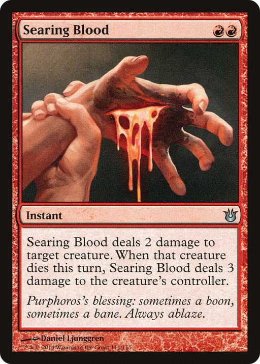 Searing Blood (BNG-111) [Born of the Gods] Foil MTG Single Wizards of the Coast