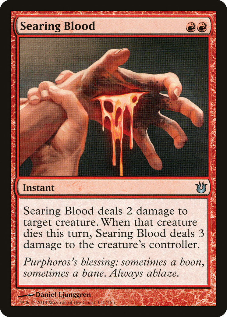 Searing Blood (BNG-111) [Born of the Gods] MTG Single Wizards of the Coast