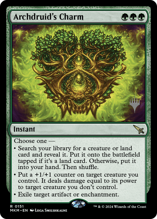 Archdruid's Charm (PPMKM-151) [Murders at Karlov Manor Promos] Foil MTG Single Wizards of the Coast