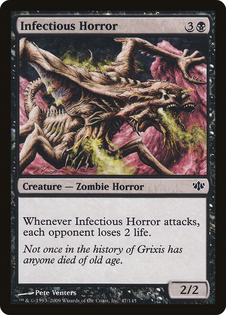 Infectious Horror (CON-047) [Conflux] Foil MTG Single Wizards of the Coast