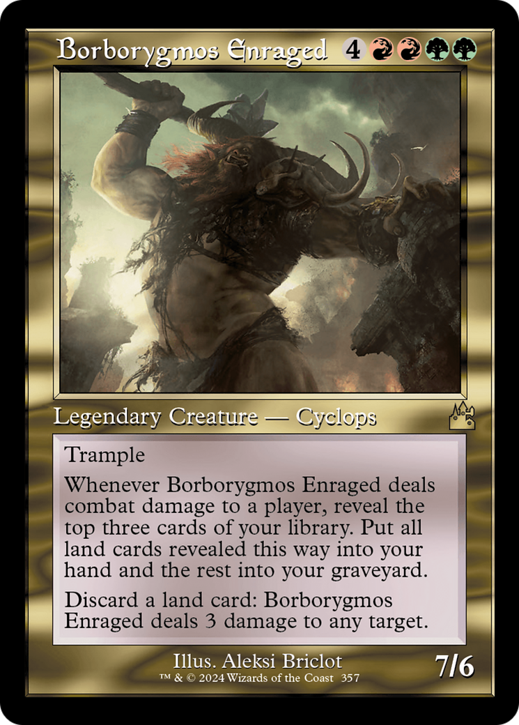 Borborygmos Enraged (RVR-357) [Ravnica Remastered] Foil MTG Single Wizards of the Coast