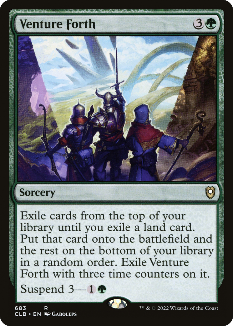 Venture Forth (CLB-683) [Commander Legends: Battle for Baldur's Gate] MTG Single Wizards of the Coast