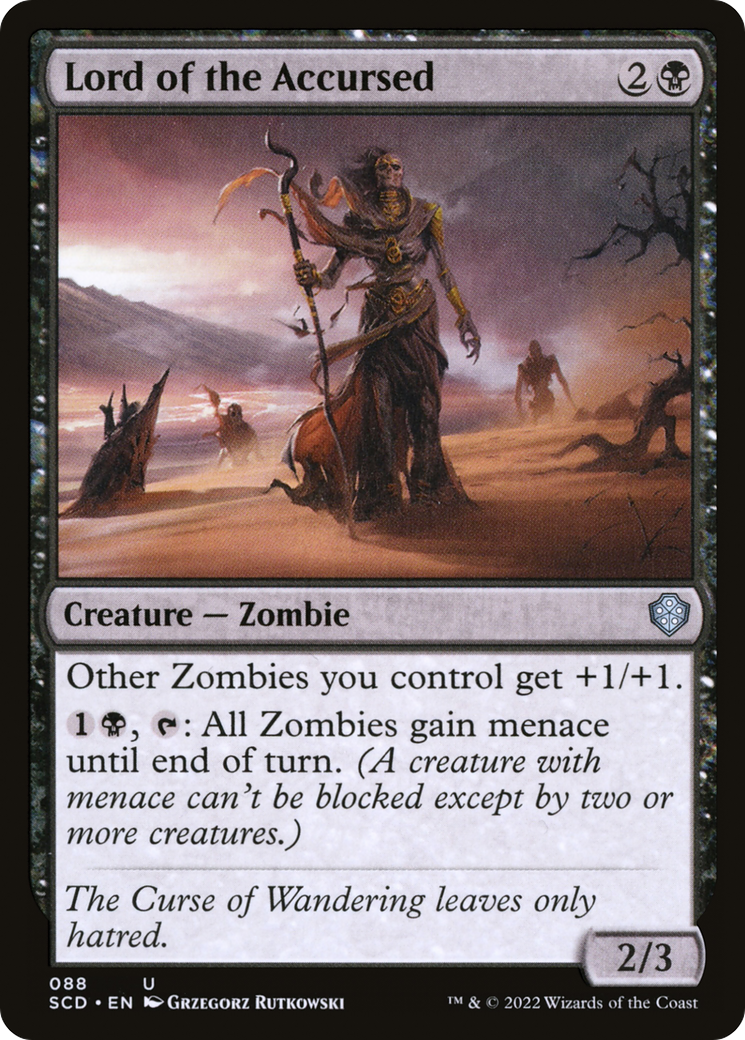 Lord of the Accursed (SCD-088) [Starter Commander Decks] MTG Single Wizards of the Coast