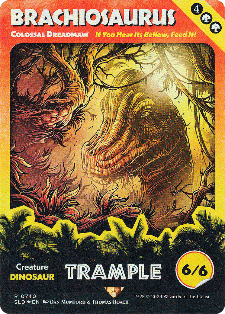 Brachiosaurus - Colossal Dreadmaw (SLD-740) [Secret Lair Drop] (Borderless) Foil