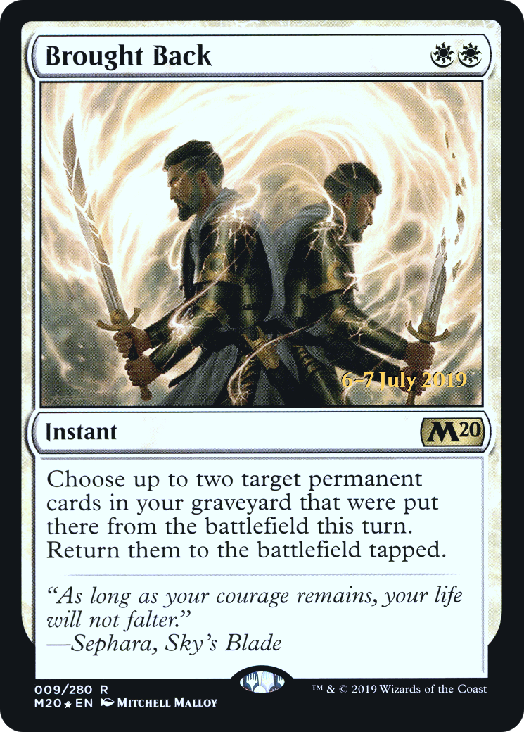 Brought Back (PRE-009) [Core Set 2020 Promos] Foil MTG Single Wizards of the Coast