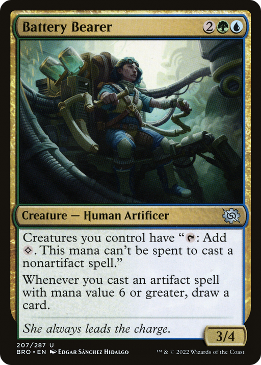 Battery Bearer (BRO-207) [The Brothers' War] MTG Single Wizards of the Coast