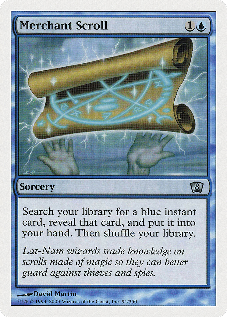 Merchant Scroll (8ED-091) [8th Edition] Foil MTG Single Wizards of the Coast
