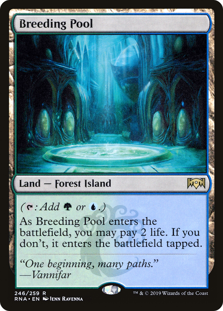 Breeding Pool (RNA-246) [Ravnica Allegiance] Foil MTG Single Wizards of the Coast