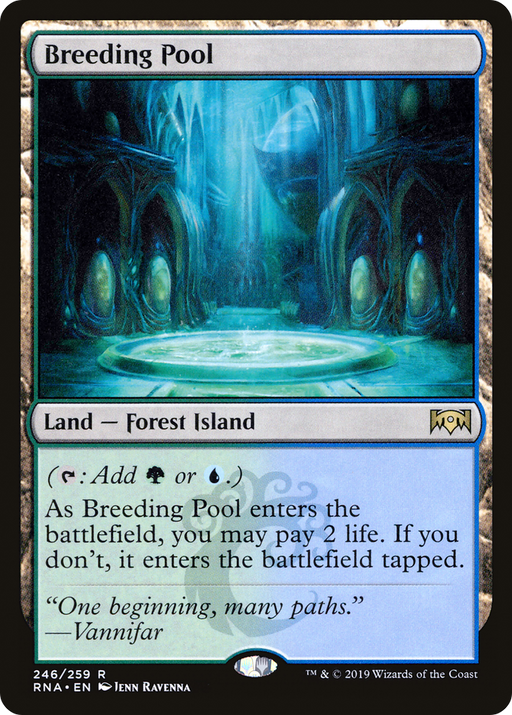 Breeding Pool (RNA-246) [Ravnica Allegiance] Foil MTG Single Wizards of the Coast