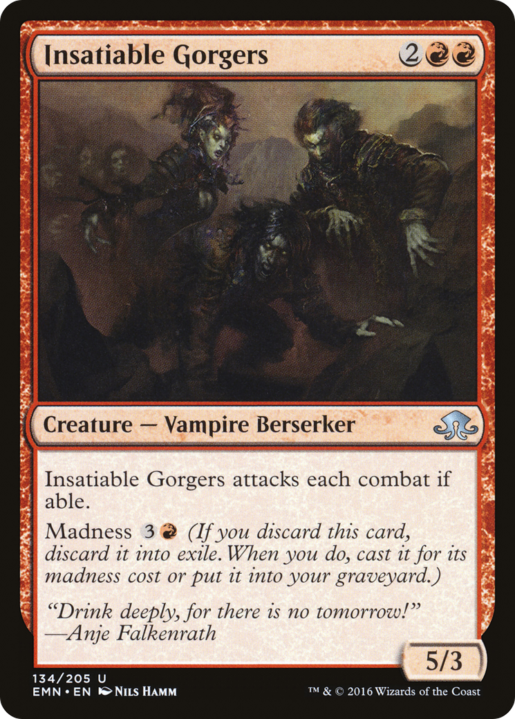 Insatiable Gorgers (EMN-134) [Eldritch Moon] Foil MTG Single Wizards of the Coast