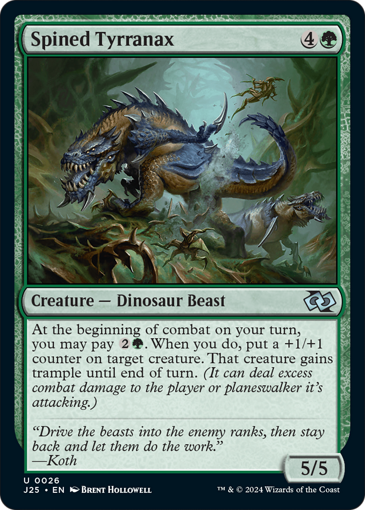 Spined Tyrranax (J25-026) [Foundations Jumpstart] MTG Single Wizards of the Coast