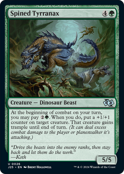 Spined Tyrranax (J25-026) [Foundations Jumpstart] MTG Single Wizards of the Coast