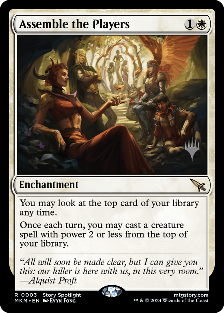 Assemble the Players (PPMKM-003) [Murders at Karlov Manor Promos] Foil MTG Single Wizards of the Coast
