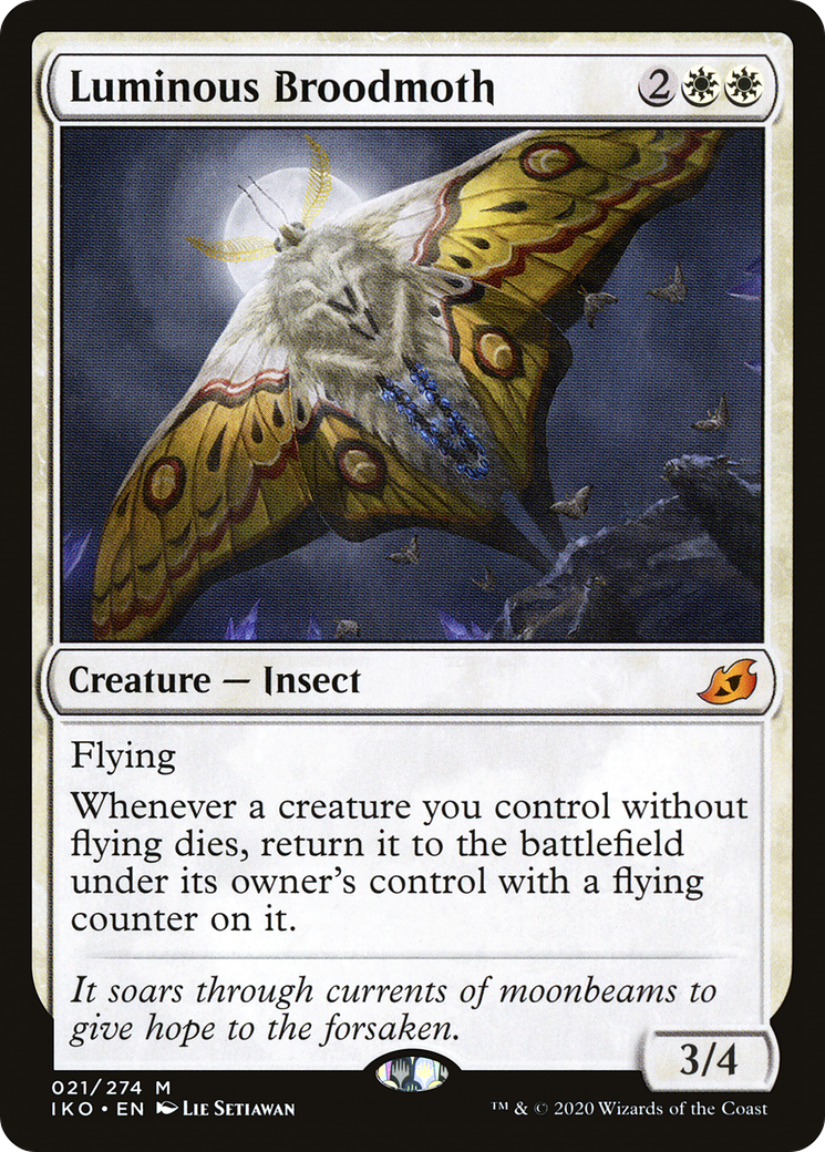 Luminous Broodmoth (IKO-021) [Ikoria: Lair of Behemoths] MTG Single Wizards of the Coast