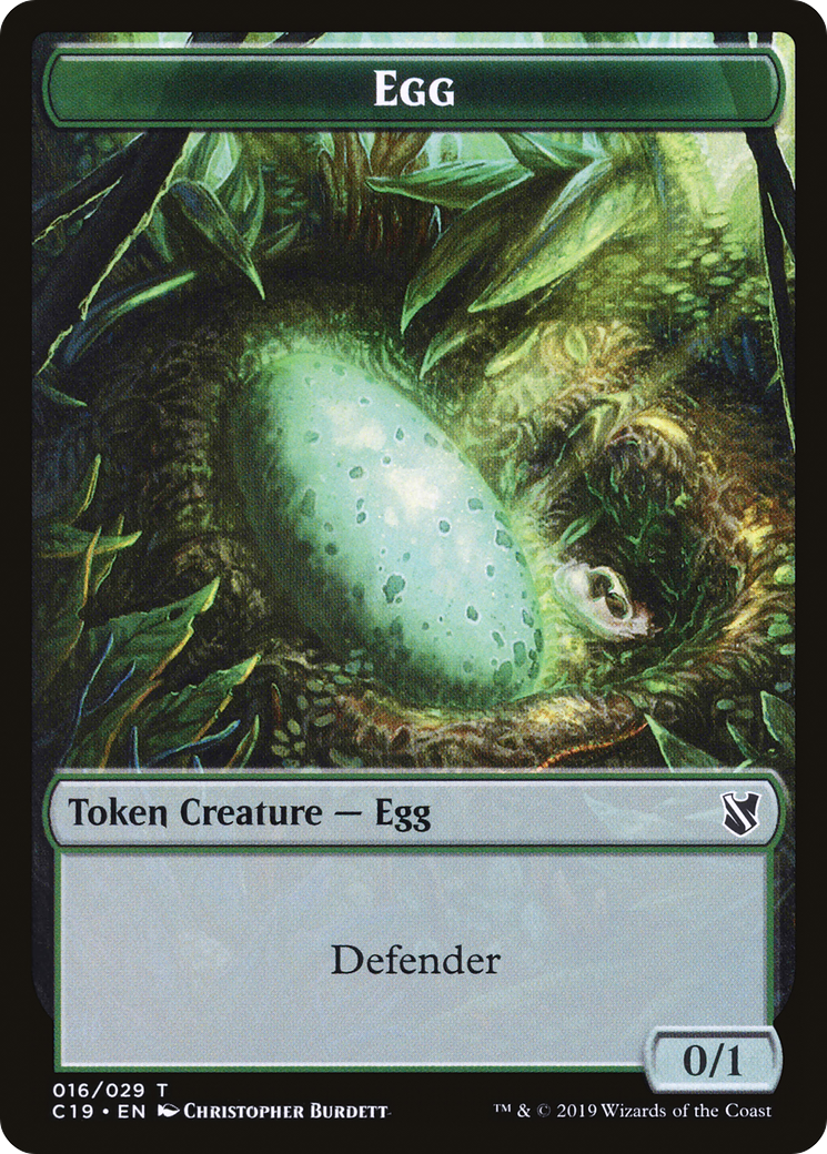 Egg (TC19-016) [Tokens] Commander 2019 Tokens MTG Single Wizards of the Coast