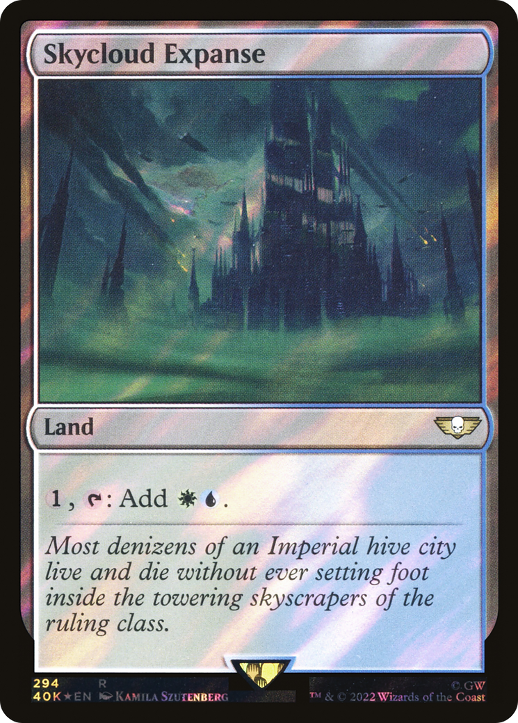 Skycloud Expanse (40K-294★) [Warhammer 40,000 Commander] Foil MTG Single Wizards of the Coast