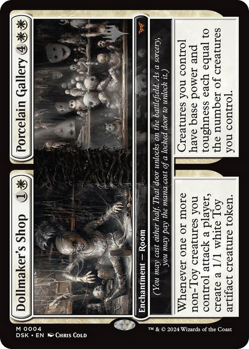 Dollmaker's Shop // Porcelain Gallery (PPDSK-004) [Duskmourn: House of Horror Promos] Foil MTG Single Wizards of the Coast