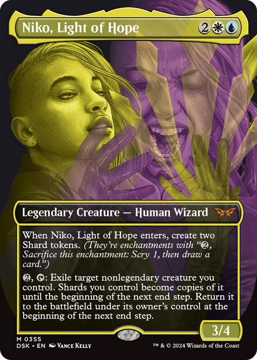 Niko, Light of Hope (DSK-355) [Duskmourn: House of Horror] (Borderless) MTG Single Wizards of the Coast