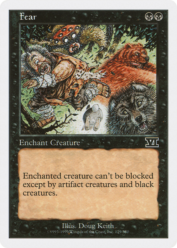 Fear (6ED-129) [Classic Sixth Edition] MTG Single Wizards of the Coast