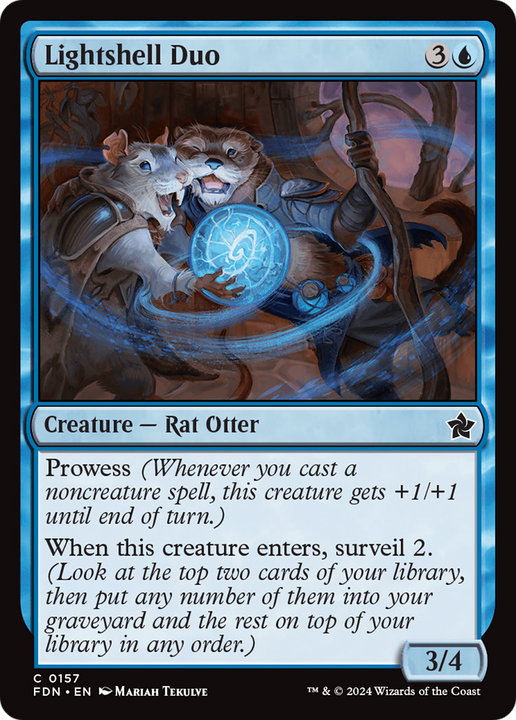 Lightshell Duo (FDN-157) [Foundations] Foil MTG Single Wizards of the Coast