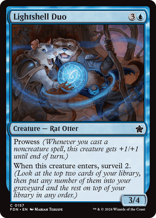 Lightshell Duo (FDN-157) [Foundations] MTG Single Wizards of the Coast