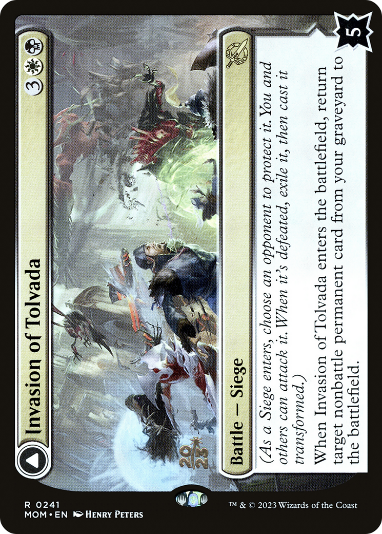 Invasion of Tolvada (PRE-241) [March of the Machine Promos] Foil MTG Single Wizards of the Coast