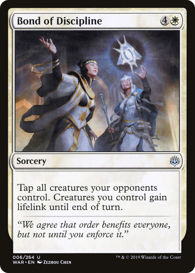 Bond of Discipline [War of the Spark] MTG Single Magic: The Gathering