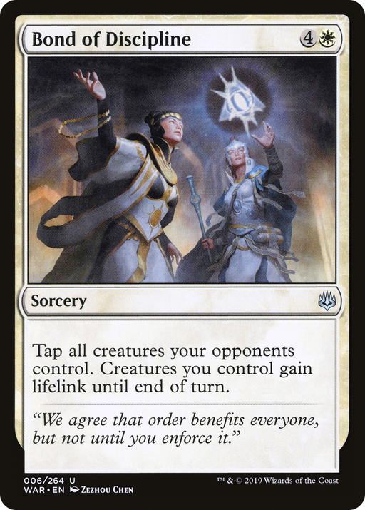 Bond of Discipline (WAR-006) [War of the Spark] Foil MTG Single Wizards of the Coast