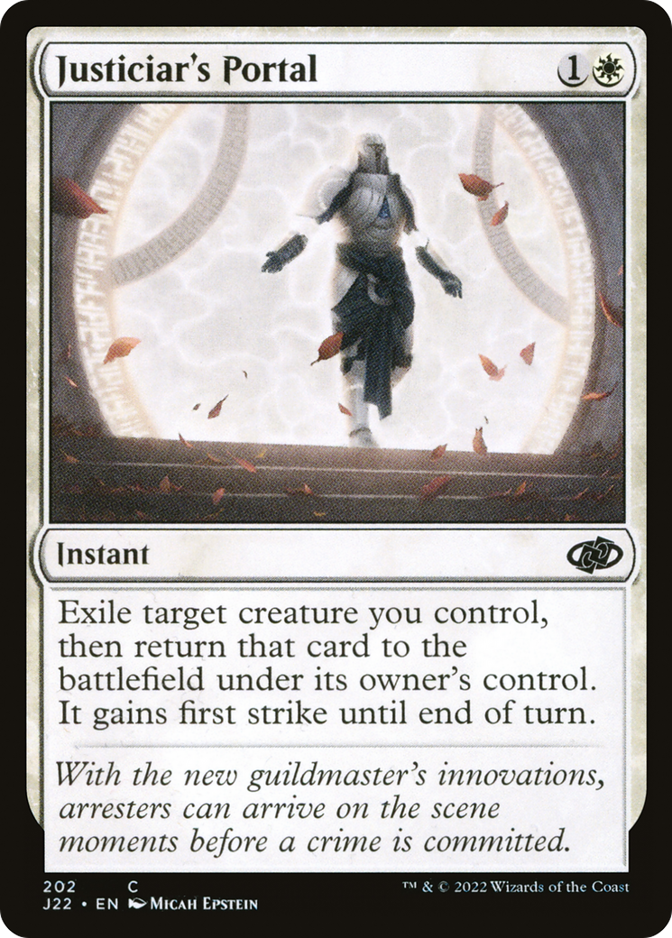 Justiciar's Portal (J22-202) [Jumpstart 2022] MTG Single Wizards of the Coast