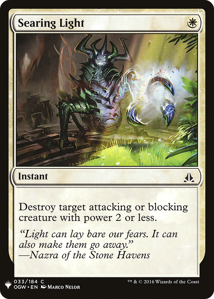 Searing Light (LIST-OGW-33) [Mystery Booster] The List MTG Single Wizards of the Coast