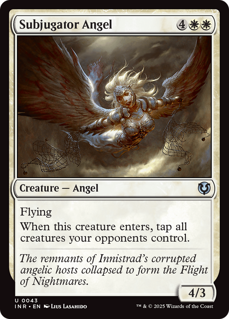 Subjugator Angel (INR-043) [Innistrad Remastered] MTG Single Wizards of the Coast