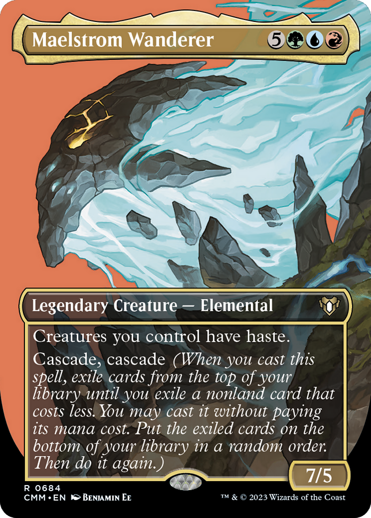Maelstrom Wanderer (CMM-684) [Commander Masters] (Borderless) MTG Single Wizards of the Coast