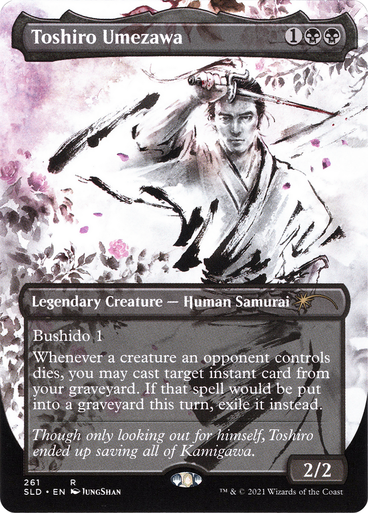 Toshiro Umezawa (SLD-261) [Secret Lair] Drop (Borderless) Foil MTG Single Wizards of the Coast