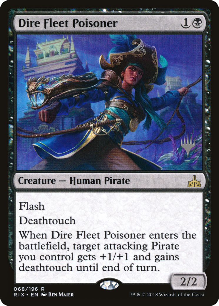 Dire Fleet Poisoner (PPM20-068) [Rivals of Ixalan Promos] Foil MTG Single Wizards of the Coast