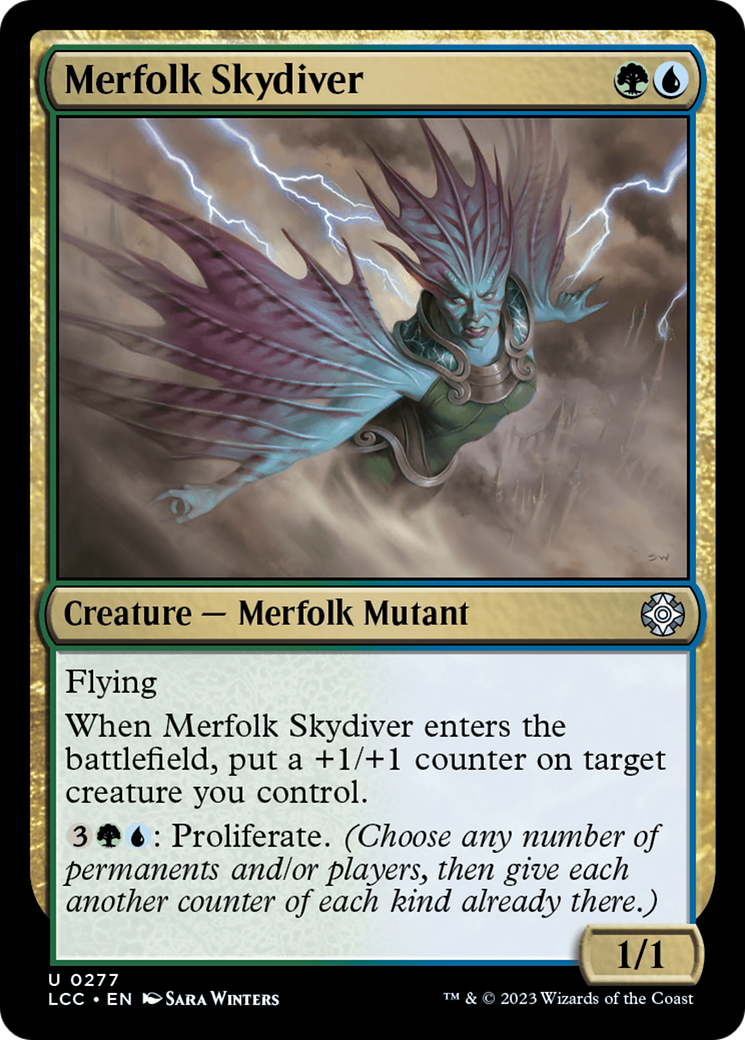 Merfolk Skydiver (LCC-277) [The Lost Caverns of Ixalan Commander] MTG Single Wizards of the Coast