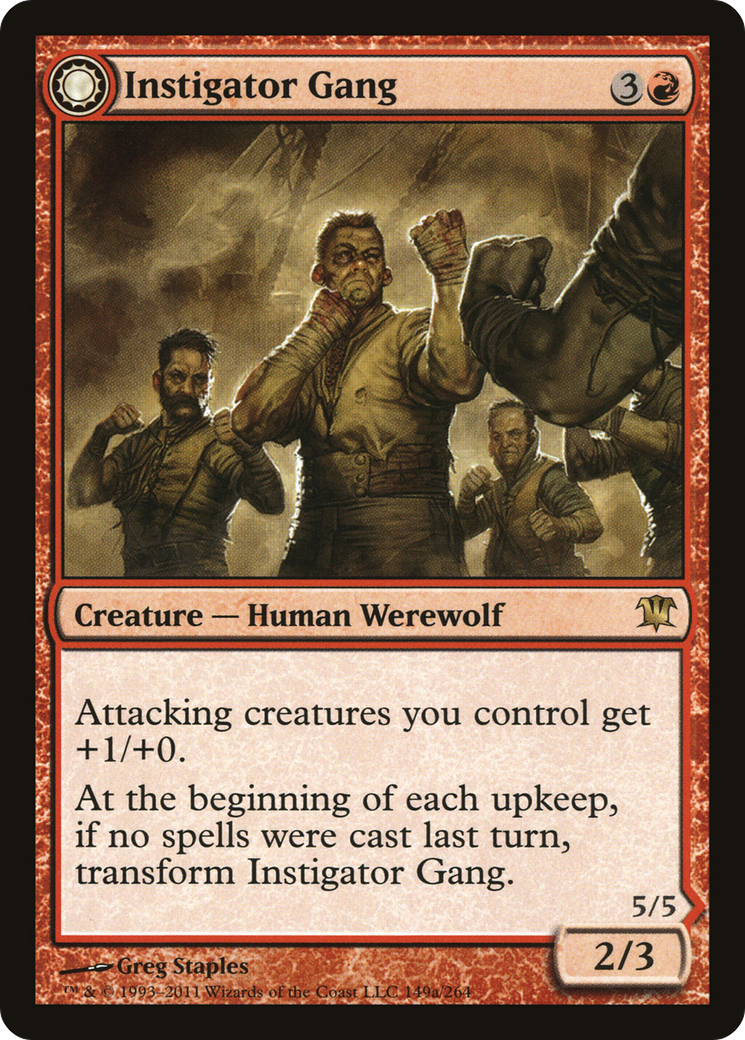 Instigator Gang (ISD-149) [Innistrad] Foil MTG Single Wizards of the Coast
